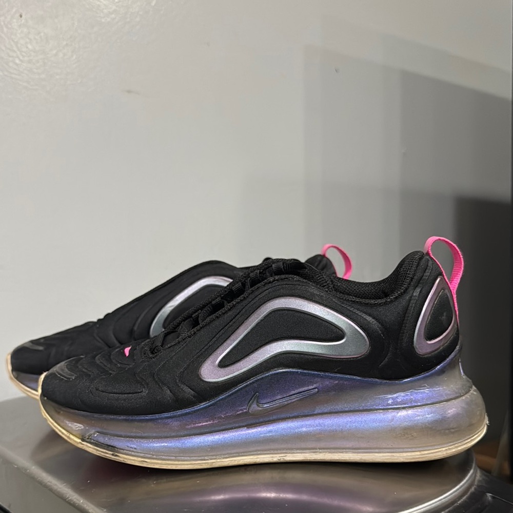 Nike Black and Pink Sneakers with Modern Design